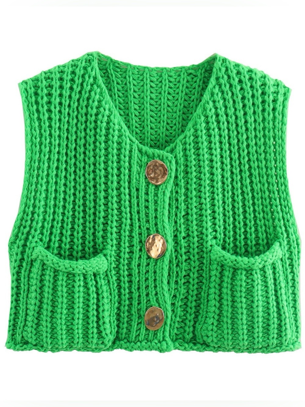 Women's Sleeveless Knitted Vest -Size L - Picture 2 of 10